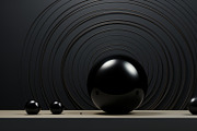 41 Black spheres illustrations, an Object Illustration by Handmadefont (Thumbnail 18 of 41)