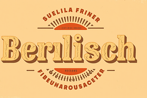 Berlisch Vintage Retro Serif Fat