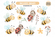 Cute Little Love Bugs Clipart, an Illustration by TatiMockup (Thumbnail 3 of 5)