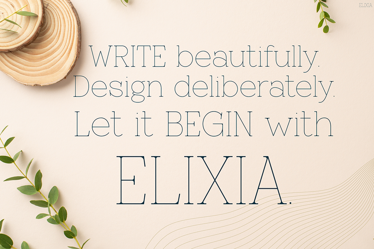 Elixia, a Font by Pinisi ART (Photo 10 of 10)