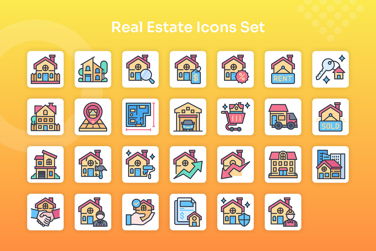 Real Estate Icons Set - Filled Line, an Icon by Kmg Design (Photo 2 of 2)