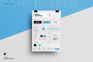 FLORA | Brand Poster, a Flyer Template by KreateTribe