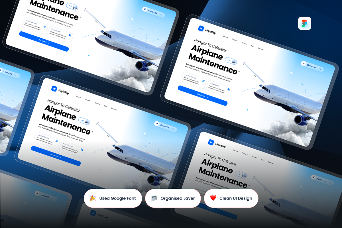 HighSky - Aviation Hero Header, a Templates & Theme by SquidPixey (Photo 2 of 3)