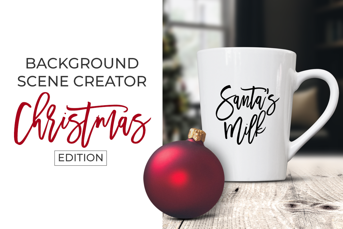 Christmas Scene Creator Backgrounds, a Product Mockup by SarahDesign (Photo 1 of 8)