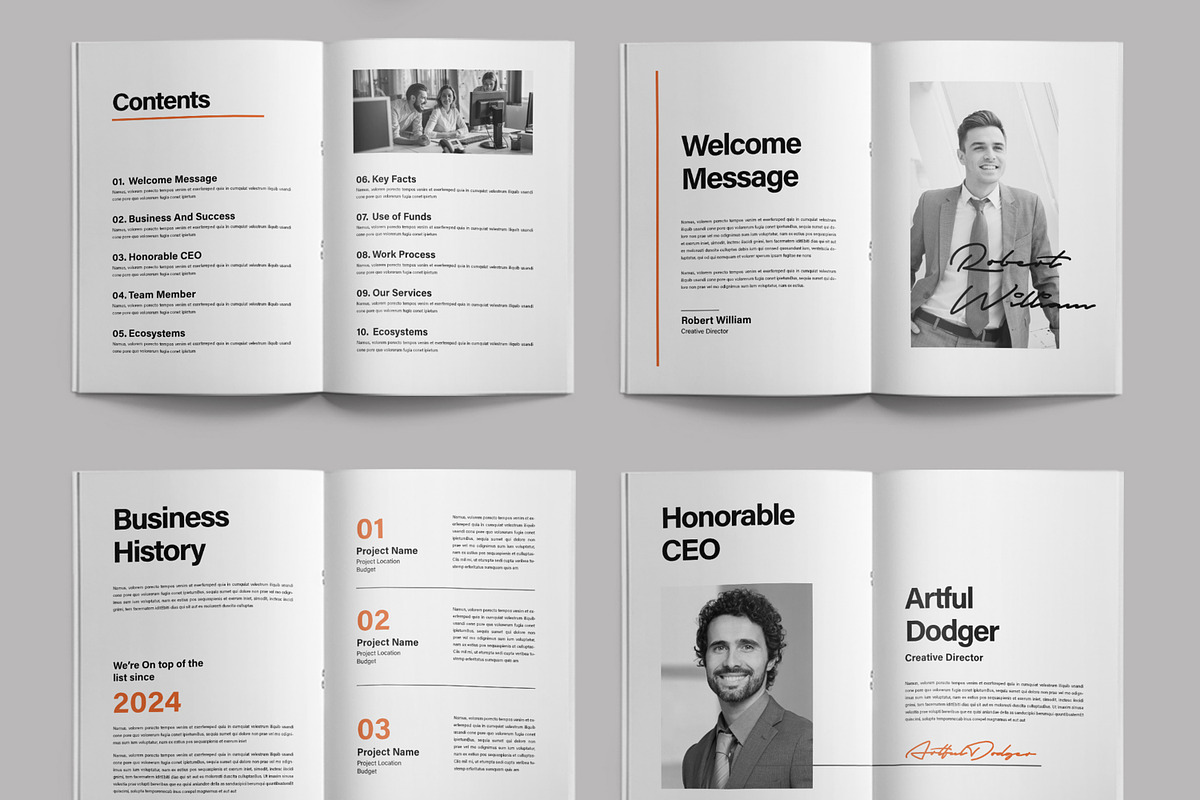 Business Whitepaper with Orange, a Brochure Template by ContestDesign (Photo 3 of 4)