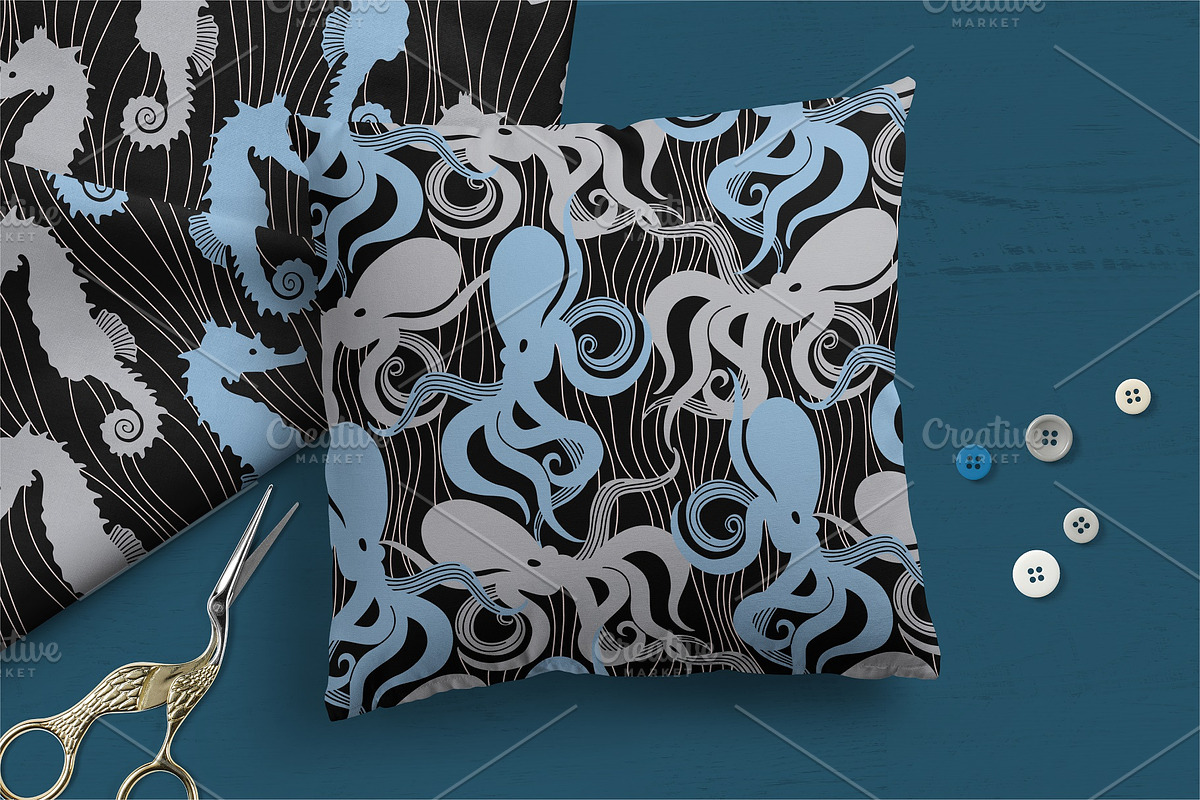 Underwater Pattern Collection, a Pattern Graphic by MarynArts (Photo 3 of 5)