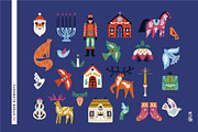Ornate Christmas | floral clipart, an Illustration by Olia (Thumbnail 9 of 14)