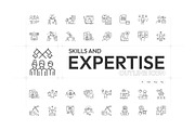 Skills and Expertise Icons, an Outline Icon by Prosymbols (Thumbnail 1 of 5)