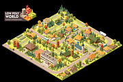 Vector isometric world map elements, an Object Illustration by tele52 (Thumbnail 11 of 39)