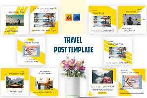 Travel Instagram Social Media Kit