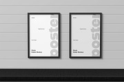 Movie Poster Mockup on Wall, a Product Mockup by graphypix (Thumbnail 3 of 4)