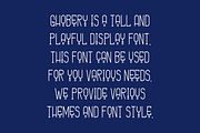 Ghobery - Tall Font, a Sans Serif Font by Iqsiart Studio (Thumbnail 4 of 6)