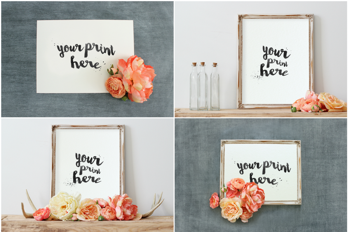BUNDLE: 8 Mockups 8x10 & 11x14 Pt1, a Print Template by WeLivedHappilyEverAfter (Photo 5 of 6)