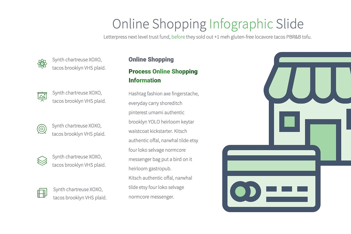 Online Shopping - PowerPoint, a Presentation Template by Pulsecolor