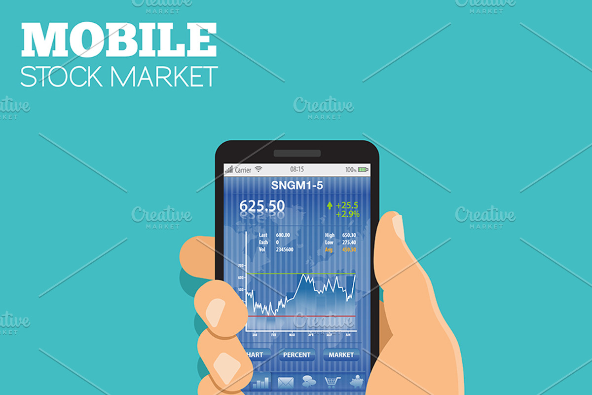 Hands with Smartphones, Calculator, an Education Illustration by TAlex (Photo 4 of 7)