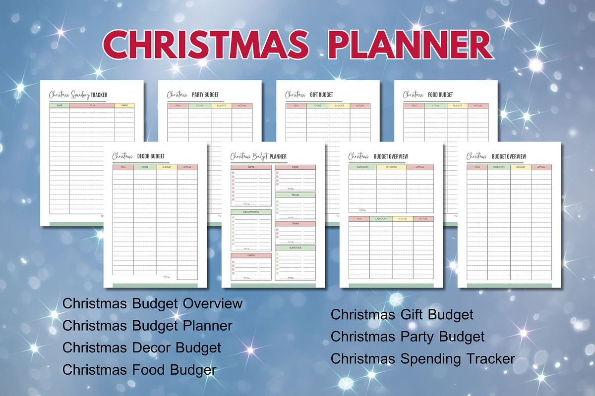 Editable Christmas Planner - Canva preview 3
