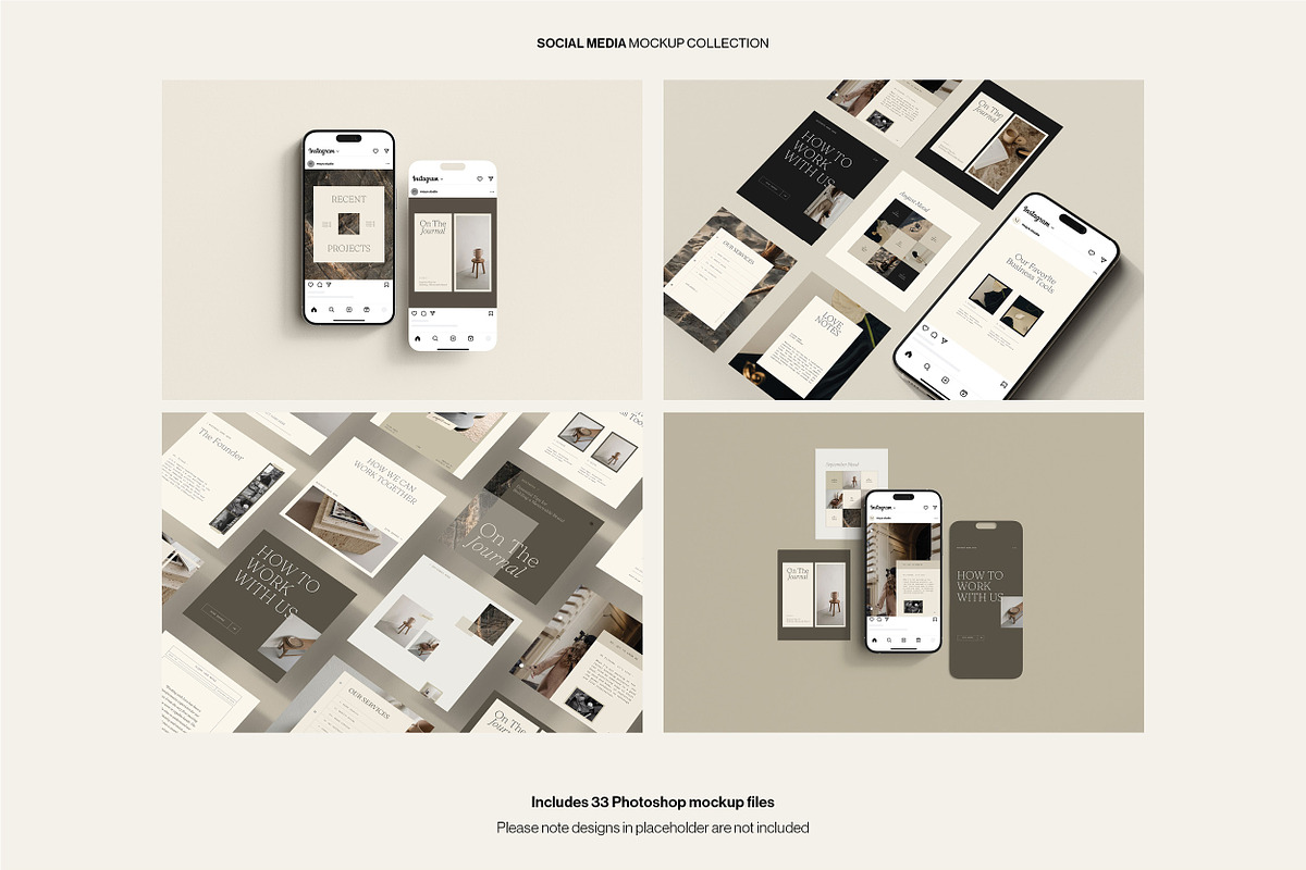 Social Post & Square Mockup Bundle, an iPhone Mockup by Moyo Studio (Photo 7 of 16)