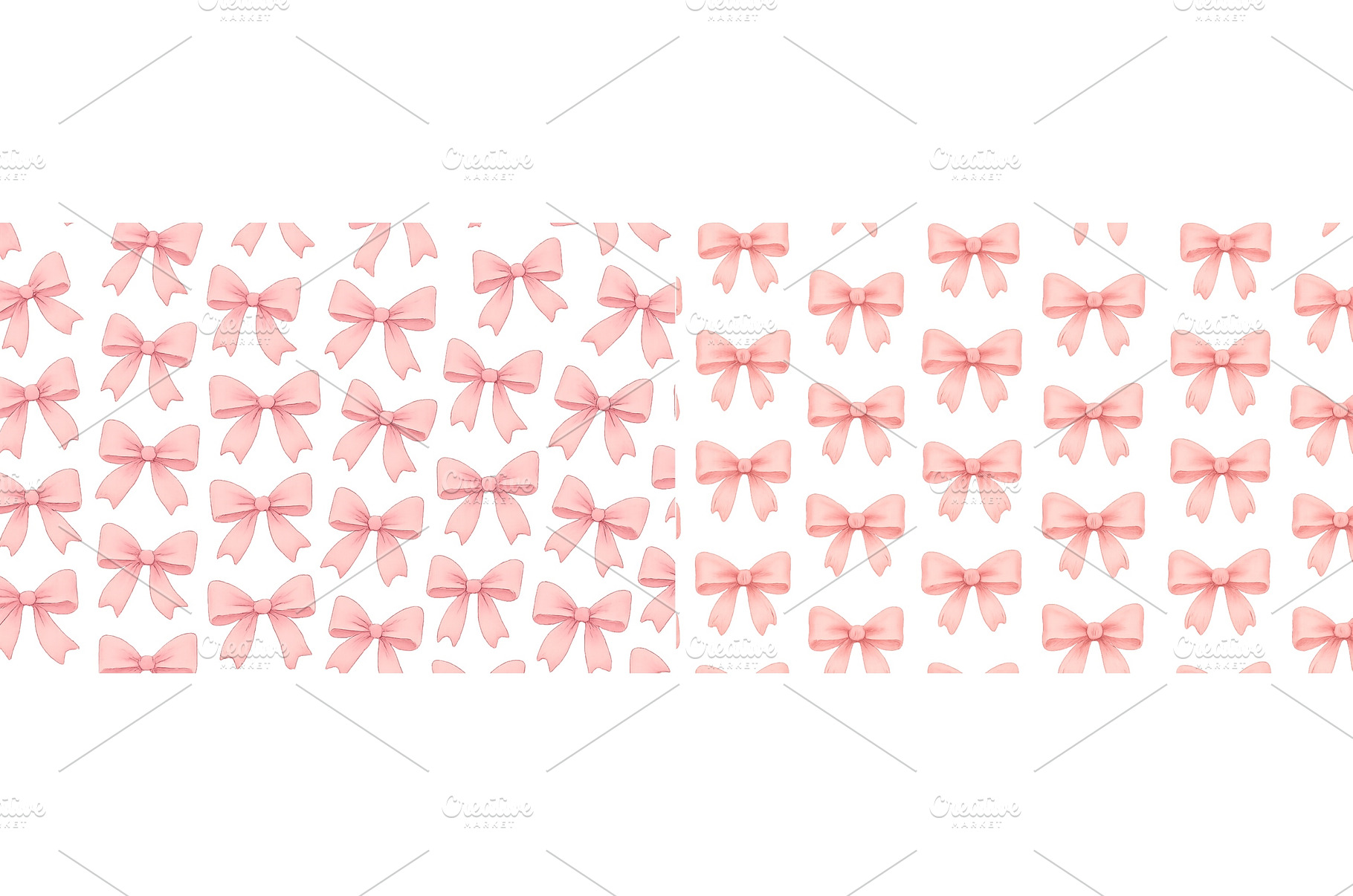 Soft pink bows arranged in a, an Arts & Entertainment Photo by ZinetroN