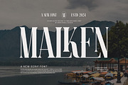 Malken Elegant Ligature Serif Font, a Serif Font by Graphicxell (Thumbnail 1 of 6)