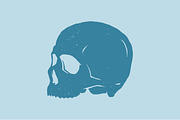 4 Grunge Vector Skulls, an Illustration by vsdsgn (Thumbnail 2 of 3)