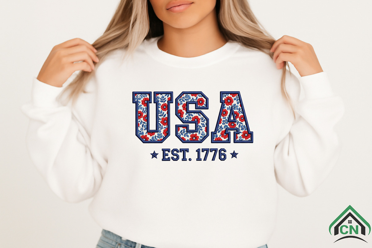 Faux Yarn USA Png Patriotic America, an Illustration by Craft Nest (Photo 5 of 6)
