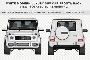 WHITE SUV CAR FRONT & BACK VIEW -PNG, a Transportation Photo by Nurlan's shop