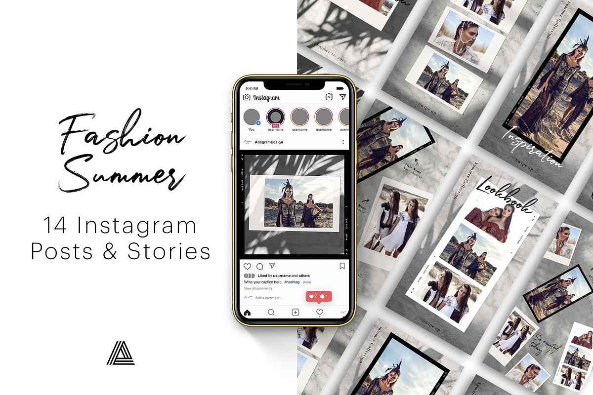 Fashion Summer Post and Stories, a Social Media Template by AnagramDesign (Photo 1 of 4)