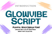 GlowVibe Script, a Script Font by Wow Magic (Thumbnail 1 of 3)