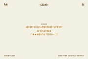 Cedar Display Font, a Sans Serif Font by bryrude (Thumbnail 4 of 5)
