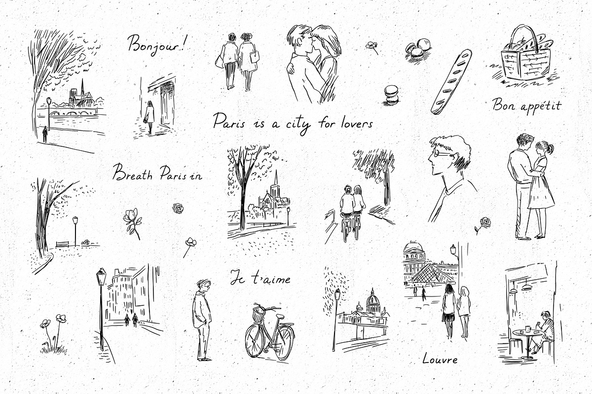 Paris Sketches, an Illustration by Redchocolate (Photo 3 of 8)