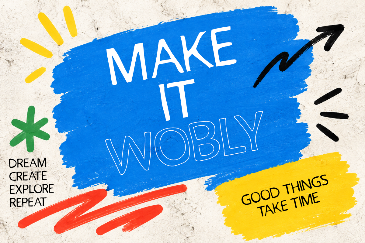 Woblen Hand-Drawn Display Font, a Handwritten Font by Muksal Creative (Photo 8 of 14)