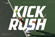 Kickrush – A Modern Sport Font, a Serif Font by overlaytemplates (Thumbnail 1 of 5)