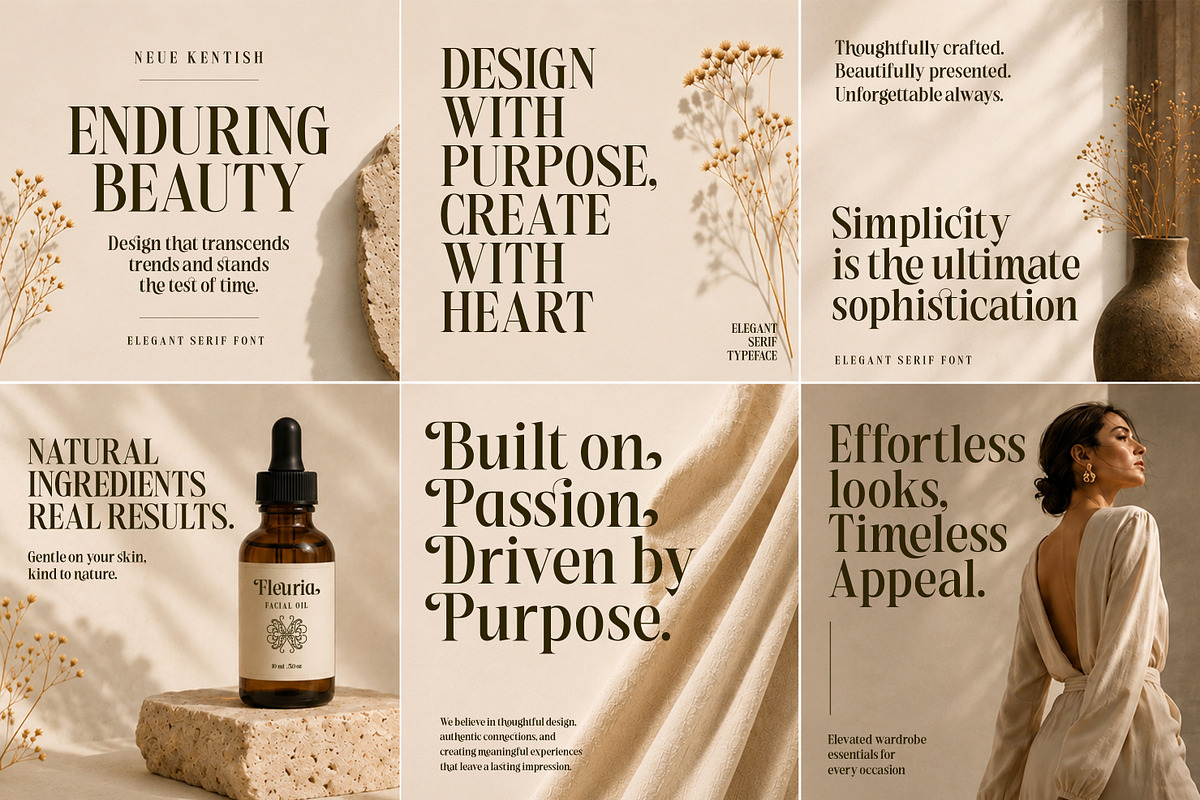 Neue Kentish | Elegant Serif Font, a Serif Font by Graptail (Photo 7 of 12)