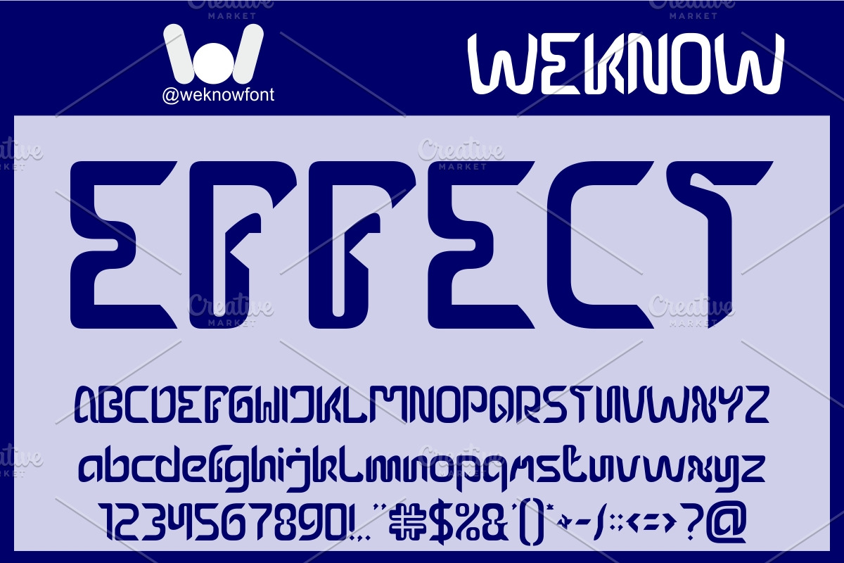 EFFECT FONT, a Blackletter Font by weknow (Photo 1 of 8)