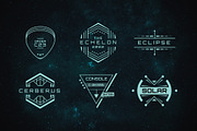 18 Sci-Fi Badges, a Branding & Logo Template by Tugcu Design Co. (Thumbnail 2 of 5)
