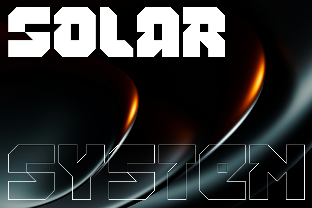Hexacore Futuristic Display Font, a Symbol Font by Serbaneka Studio (Photo 7 of 7)