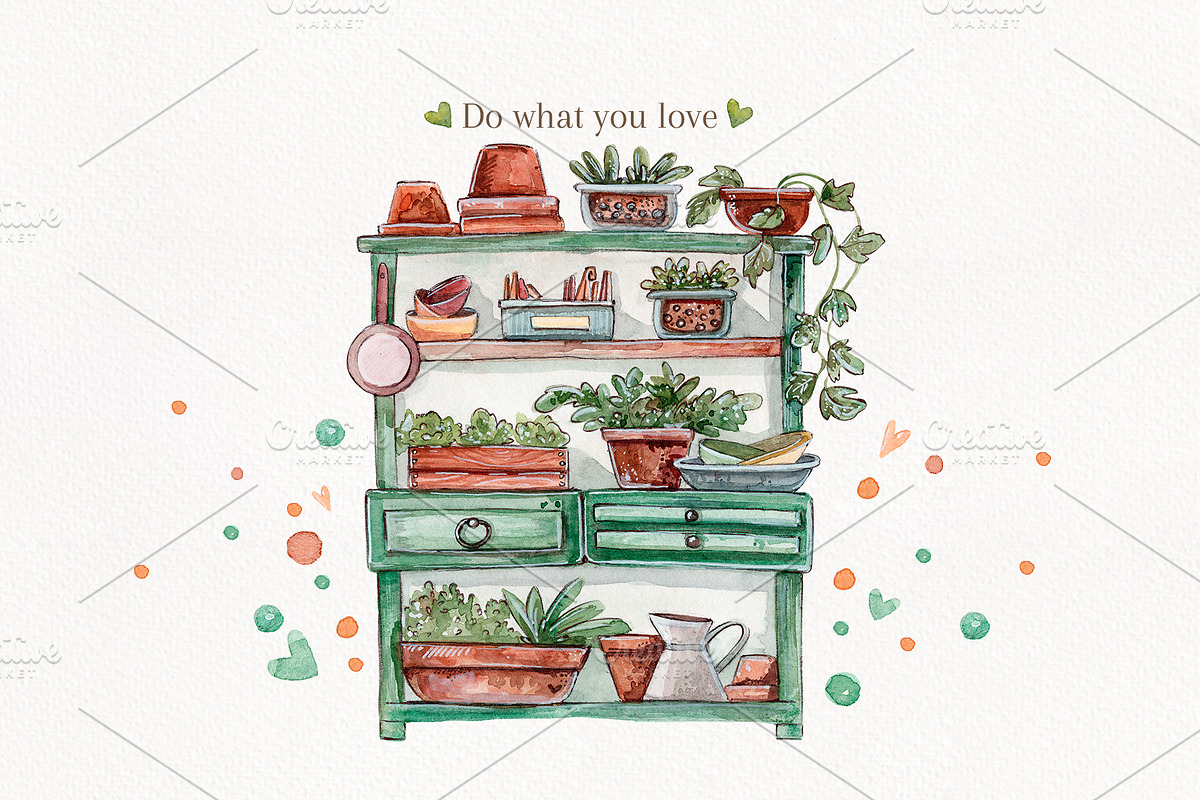 My lovely little Garden +4 patterns, an Illustration by Kristina Crocus (Photo 4 of 8)