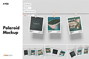 High Quality Polaroid Mockup, a Merchandise Mockup by DSNA Mockup (Thumbnail 1 of 4)