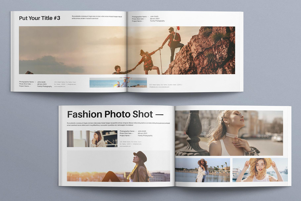 Photo Album Book Layout Landscape, a Magazine Template by E-Type (Photo 7 of 8)