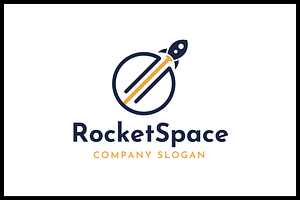 Rocket Startup Logo Template