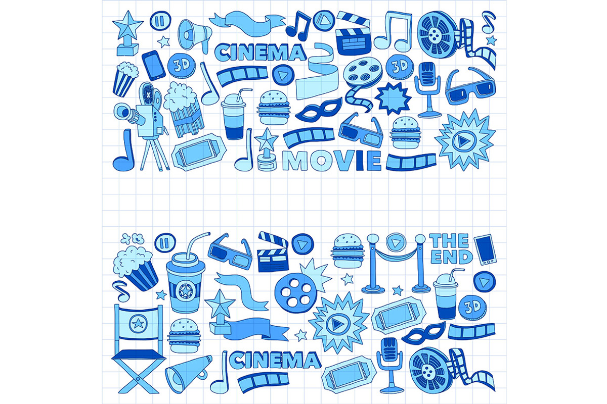 It's movie time! On notebook paper, a Texture Illustration by Art Loft (Photo 13 of 16)