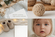 Card Mockups Baby Nursery Shower, a Product Mockup by Alisles (Thumbnail 9 of 12)