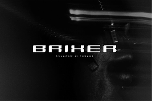 Brixer - Futuristic Display Font