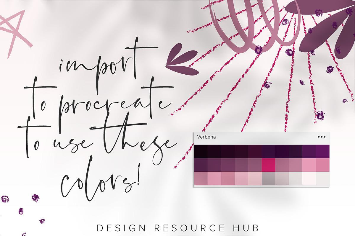 Verbena Procreate Palette, a Palette Add-On by Design Resource Hub (Photo 3 of 3)