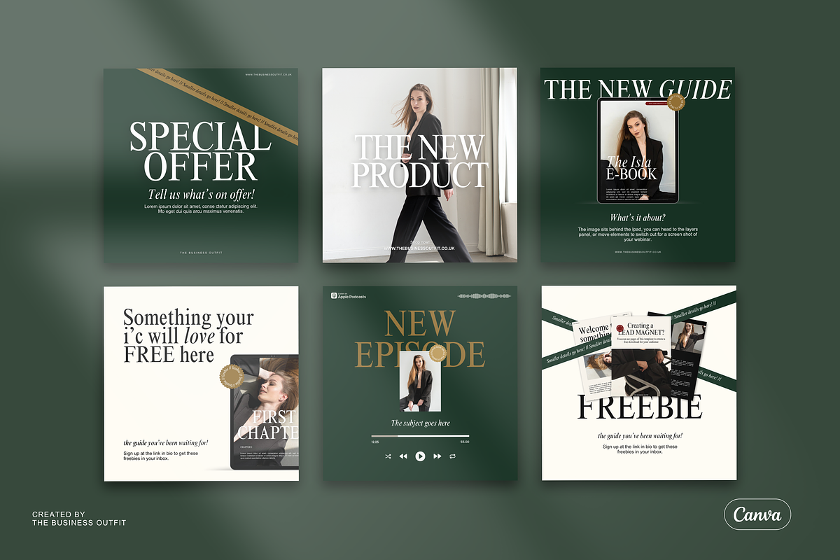 Luxury Instagram Posts - Canva, a Social Media Template by thebusinessoutfit (Photo 15 of 17)