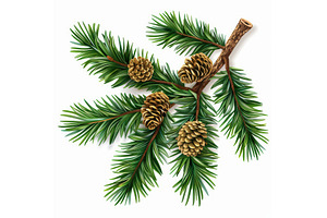 green pine branches, a Holiday Photo by piter.goskov