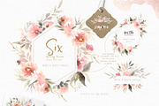 Unruly Watercolor Flowers Set, an Illustration by Kim Thoa Designs (Thumbnail 2 of 11)
