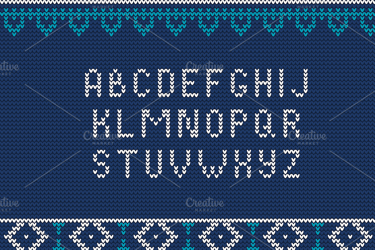 Knitted Alphabet and Patterns, a Pattern Graphic by Katyr (Photo 2 of 4)