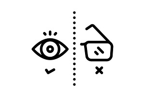Without wrong black icon, an Outline Icon by Creative priyanka