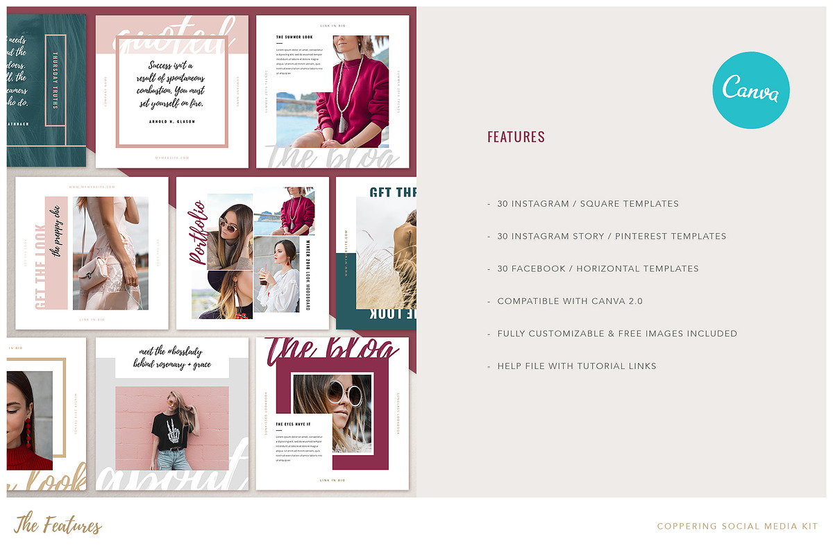 MARIGOLD | Instagram Canva Bundle, a Social Media Template by Marigold Studios (Photo 3 of 48)